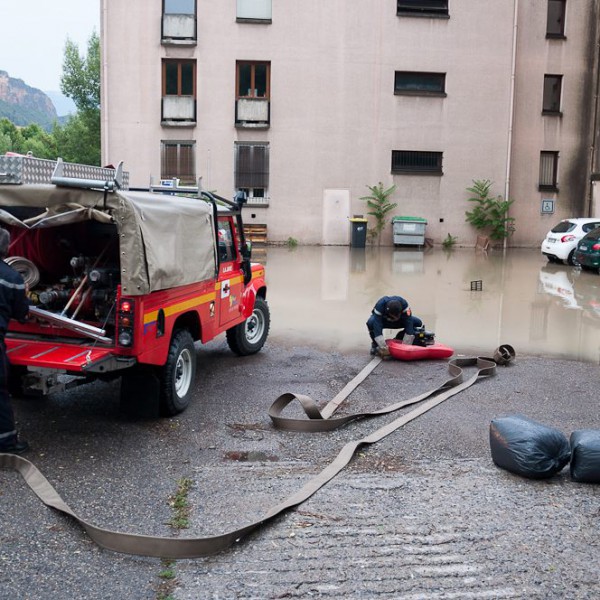 Inondation à Digne-les-Bains