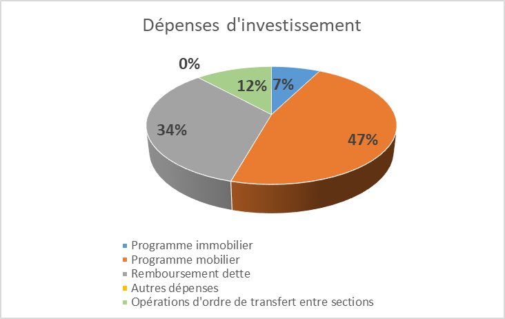 dépenses investissement